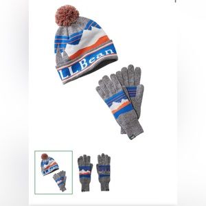 LL Bean Adults' Katahdin Hat and Gloves Set